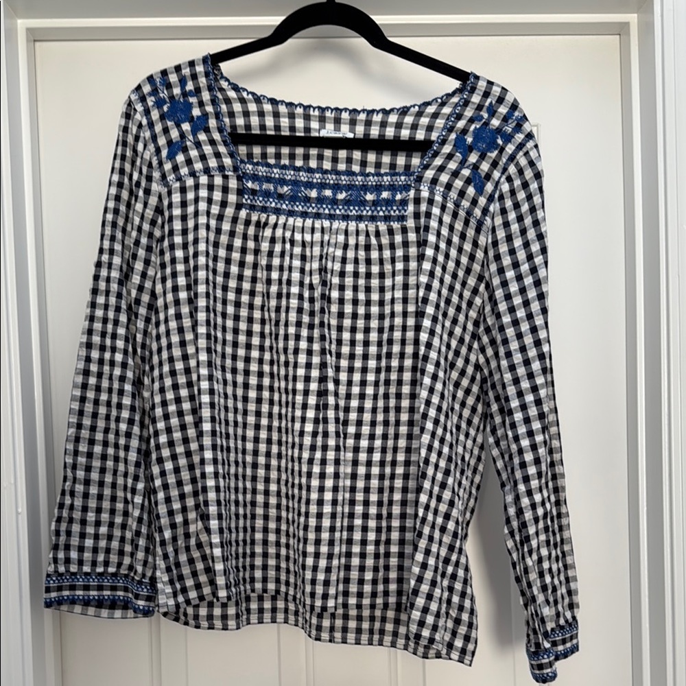 J. Crew Embroidered Top